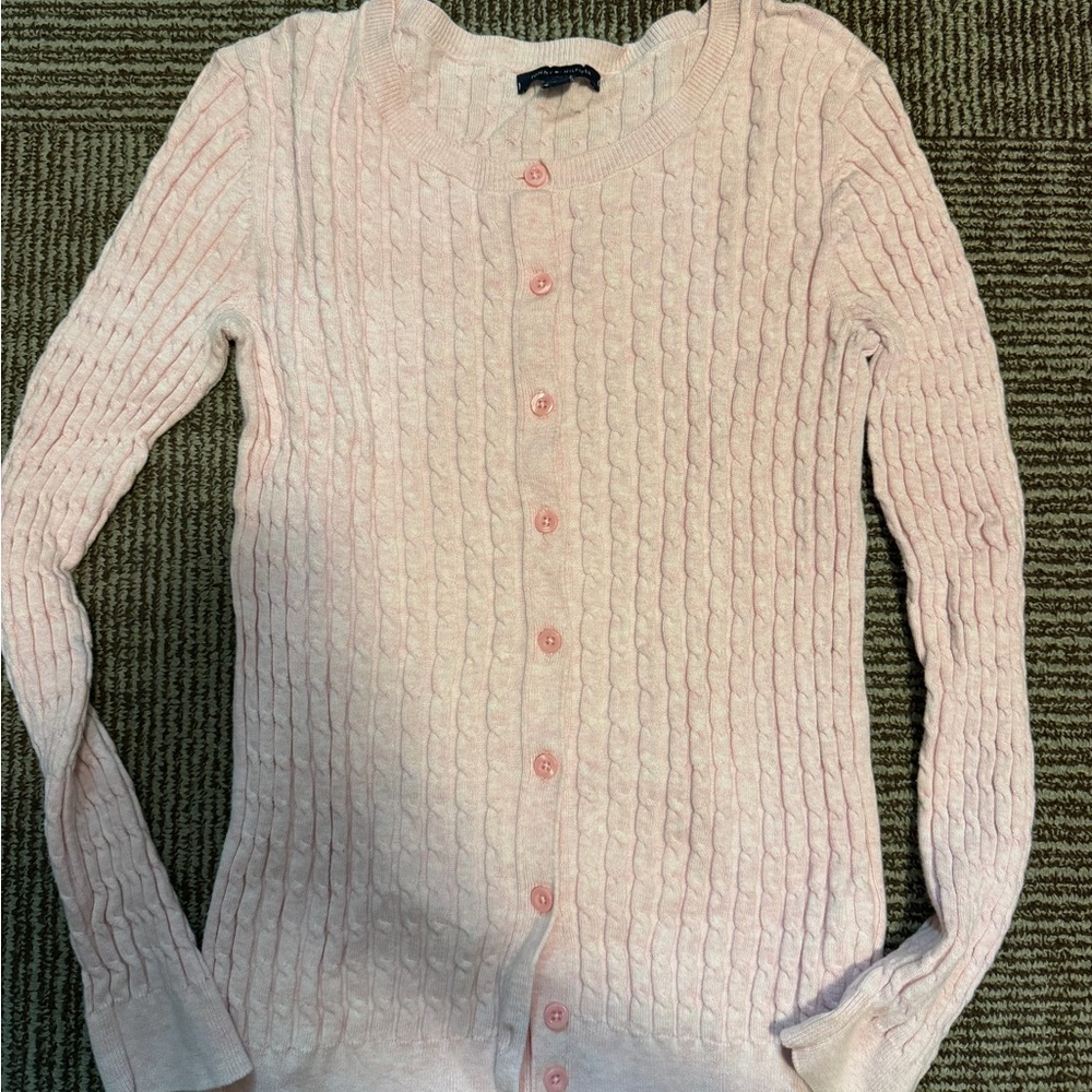 Pink Cable Knit Sweater